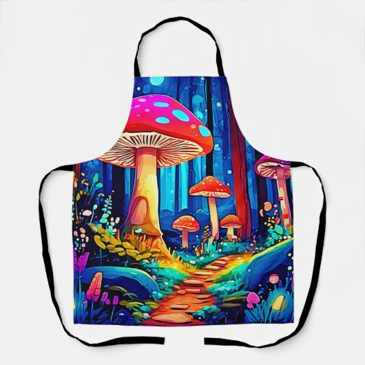Magic Mushroom Path Design Schort (Voorkant)