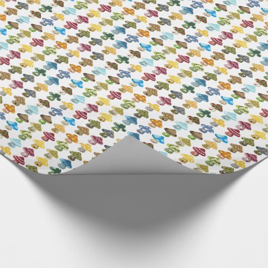 Magic Mushroom Pattern Cadeaupapier (Hoek)