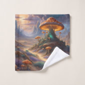 Magic Mushroom Planet Bad Handdoek (Wasdoekje)