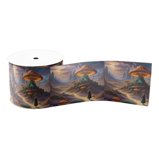 Magic Mushroom Planet Grosgrain Lint (Spoel)