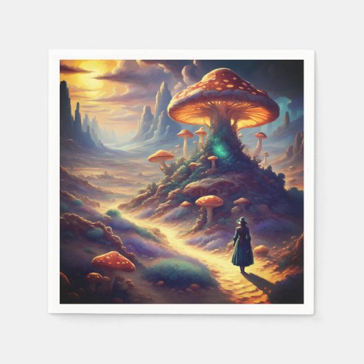 Magic Mushroom Planet Servet (Voorkant)