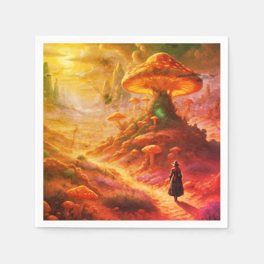 Magic Mushroom Planet Servet (Voorkant)