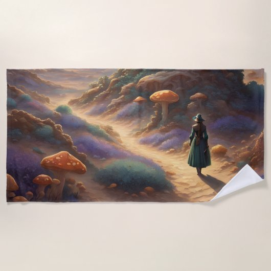 Magic Mushroom Planet Strandlaken (Voorkant)