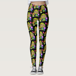 Magic Mushroom Print Leggings