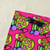 Magic Mushroom Print Strandlaken (In situ)