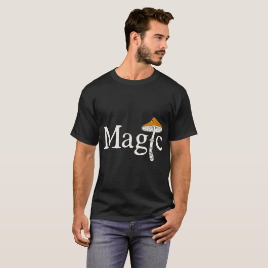 Magic Mushroom Psychedelic De paddenstoelen zijn C T-shirt (Voorkant volledig)