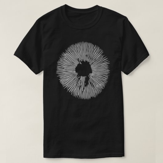 Magic Mushroom Spore Print Psilocmay Cubensis T-shirt (Design voorkant)