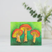 Magic Mushroom Trio Briefkaart (Staand voorkant)