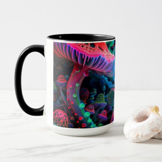 Magic Mushroom Wonderland Mok (Met donut)