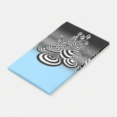 Magic Mushrooms blauw vervagen Post-it notitieblok Post-it® Notes (Schuin)