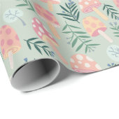 Magic Mushrooms Forest Pattern Cadeaupapier (Rol Hoek)