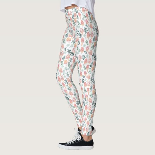Magic Mushrooms Forest Pattern Leggings (Links)