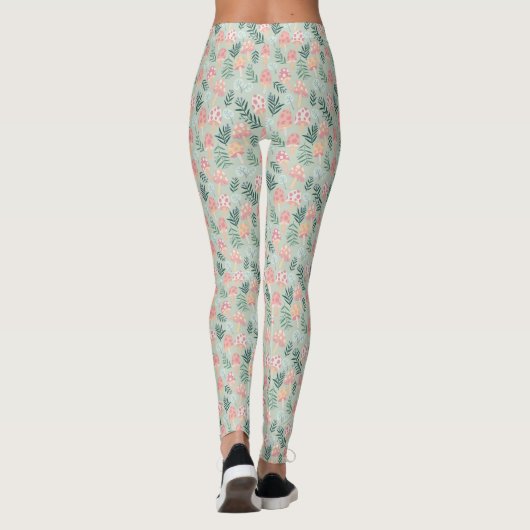 Magic Mushrooms Forest Pattern Leggings (Achterkant)