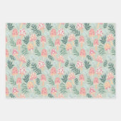Magic Mushrooms Forest Pattern roze Green Inpakpapier Vel (Voorkant 3)