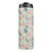 Magic Mushrooms Forest Pattern Thermosbeker (Voorkant)