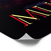 Magic Mushrooms Neon Fantasy Poster (Hoek)