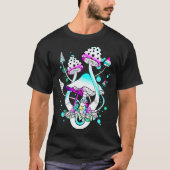 Magic Mushrooms Psychedelic White Mushroom Eyes Ar T-shirt (Voorkant)