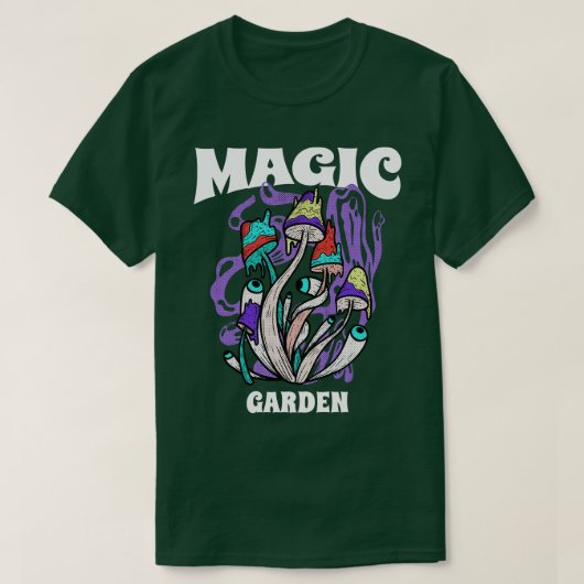 Magic Mushrooms psychedelische trippy T-shirt (Design voorkant)