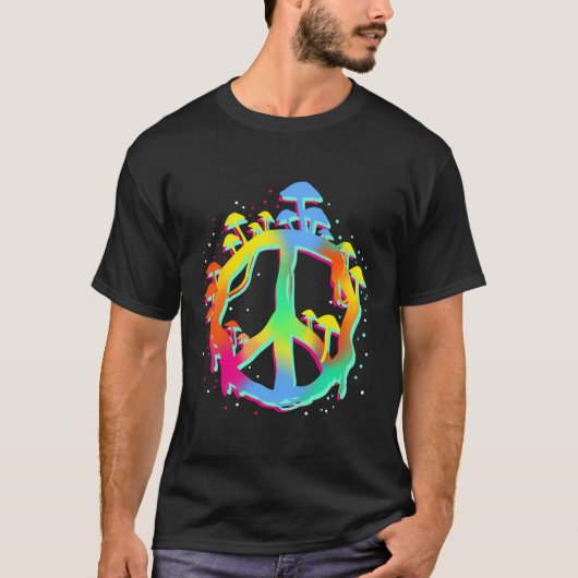 Magic Mushrooms Vredesbord T-shirt (Voorkant)