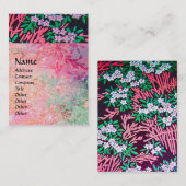 MAGIC MYRTLE Bloemen Sprankelende Reflecties Roze Visitekaartje (Voorkant / Achterkant)