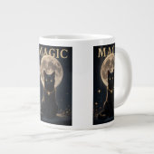MAGIC – Mystic Black Cat & Full Moon Design Grote Koffiekop (Voorkant rechts)