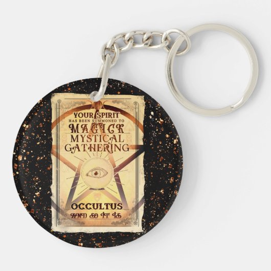 Magic Mystical Gathering Magic Fortune Teller Eye Sleutelhanger (Achterkant)