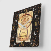 Magic Mystical Gathering Magic Fortune Teller Eye Vierkante Klok (Hoek)