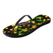 Magic Neon Flowers Funky Teenslippers (Schuin)