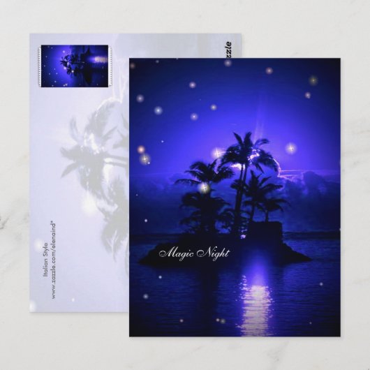 Magic Night Briefkaart (Voorkant / Achterkant)