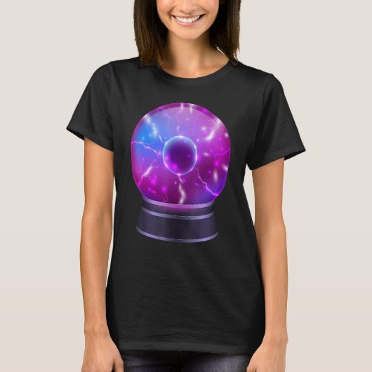 Magic Occult Crystal Ball Psychic T-shirt (Voorkant)