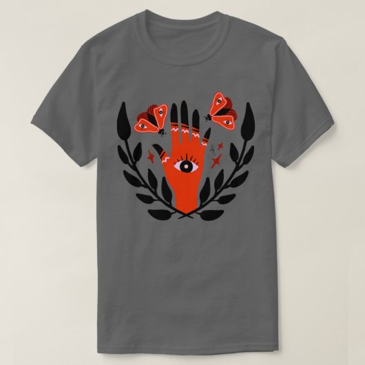 Magic Occult Eye Geel T-shirt (Design voorkant)