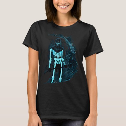 Magic Occult Grim Reaper T-shirt (Voorkant)