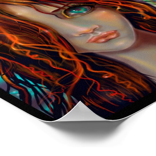 "Magic of Autumn" Fairy Fantasy Art Poster (Hoek)