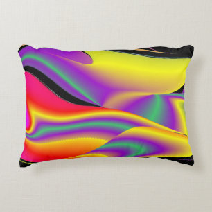 Magic of Colors Abstract 3D Rainbowart Accent Kussen