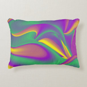 Magic of Colors Abstract 3D Rainbowart Accent Kussen