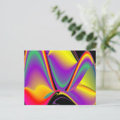 Magic of Colors Abstract 3D Rainbowart Briefkaart (Staand voorkant)
