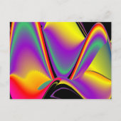 Magic of Colors Abstract 3D Rainbowart Briefkaart (Voorkant)