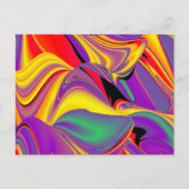 Magic of Colors Abstract 3D Rainbowart Briefkaart (Voorkant)