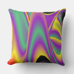 Magic of Colors Abstract 3D Rainbowart Buitenkussen