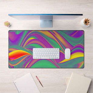 Magic of Colors Abstract 3D Rainbowart Bureaumat