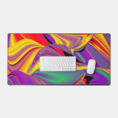 Magic of Colors Abstract 3D Rainbowart Bureaumat (Keyboard & Muis)