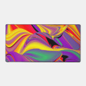 Magic of Colors Abstract 3D Rainbowart Bureaumat (Voorkant)