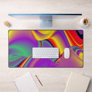 Magic of Colors Abstract 3D Rainbowart Bureaumat