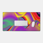 Magic of Colors Abstract 3D Rainbowart Bureaumat (Keyboard & Muis)