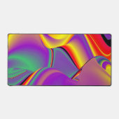 Magic of Colors Abstract 3D Rainbowart Bureaumat (Voorkant)