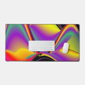 Magic of Colors Abstract 3D Rainbowart Bureaumat (Keyboard & Muis)