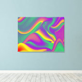 Magic of Colors Abstract 3D Rainbowart Canvas Afdruk (Insitu (Houten vloer))