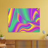 Magic of Colors Abstract 3D Rainbowart Canvas Afdruk (Insitu (Woonkamer))