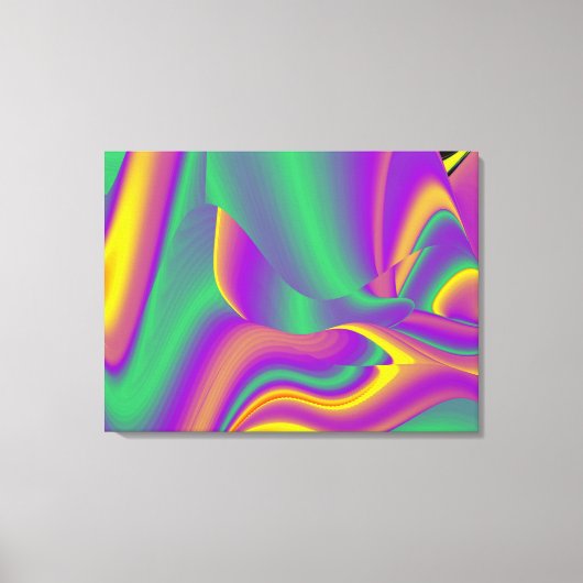 Magic of Colors Abstract 3D Rainbowart Canvas Afdruk (Voorkant)