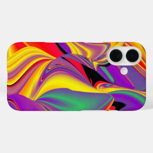 Magic of Colors Abstract 3D Rainbowart iPhone 16 Hoesje